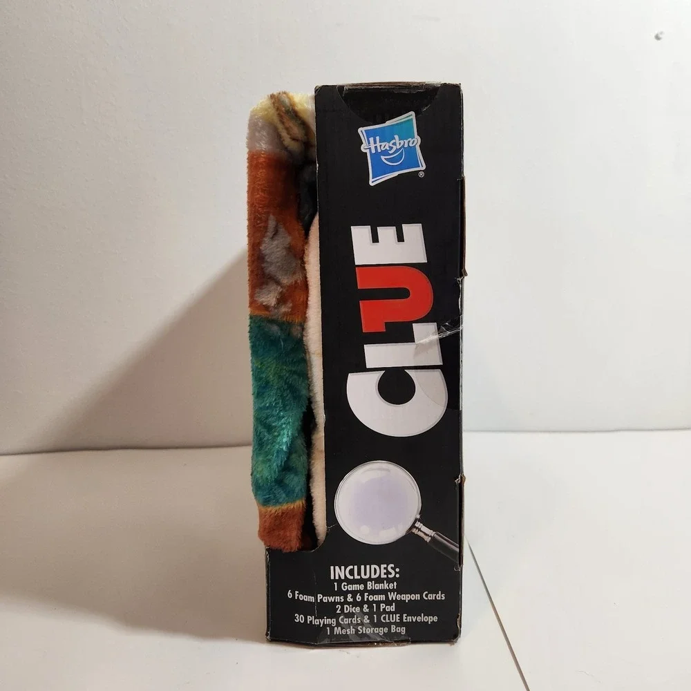 NEW Hasbro Clue Game Blanket 60x90 Family Floor Game Complete w Box 2024